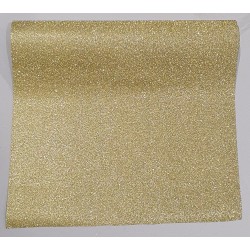 CHEMIN DE TABLE PAILLETE OR