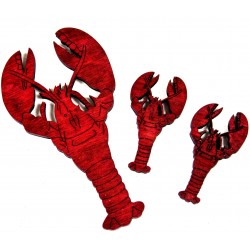 HOMARD BOIS DECO x6
