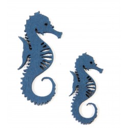 HIPPOCAMPE BOIS DECO x10